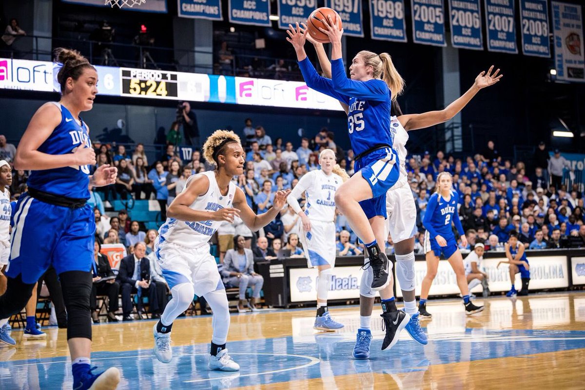 Best of luck to my <a href="/DukeWBB/">Duke Women’s Basketball</a> gals tomorrow vs UNC 💙
If you’re in Durham go check them out at 6PM! 
I was lucky to make some beautiful memories during college basketball’s greatest rivalry!