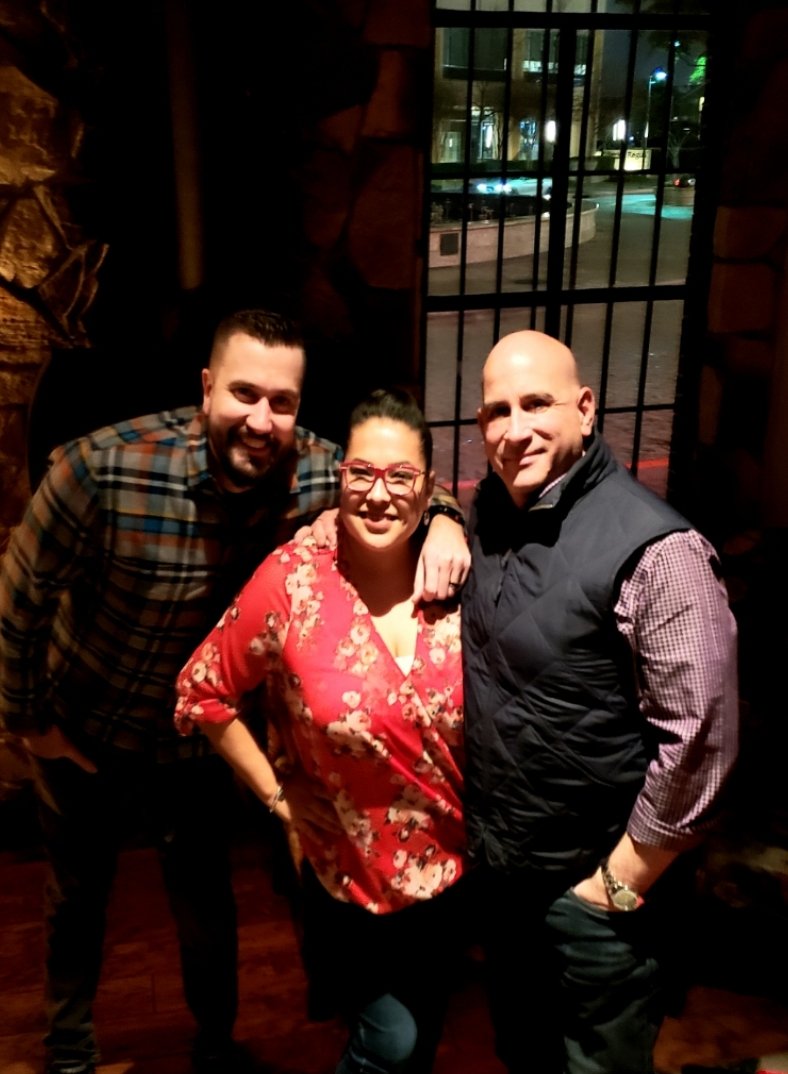 Hanging out with these awesome peeps! <a href="/DerrickSeay1/">Derrick Seay</a> <a href="/MaxvargasSf/">Max Vargas</a> #Purple <a href="/JonFreier/">Jon Freier</a>