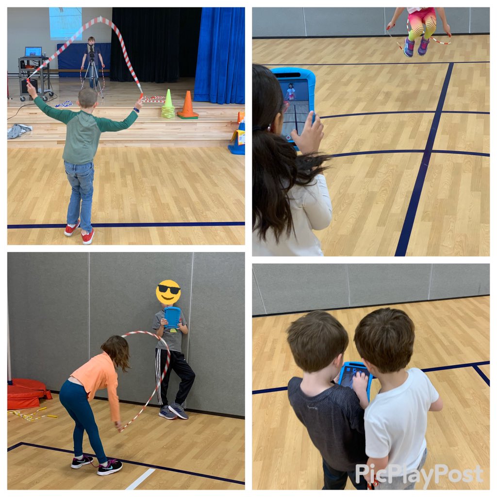 These 1st grade <a href="/StoughStallions/">Stough Magnet Elementary School</a> did an awesome job of self/peer assessing the key elements of jumping rope by using the slow motion video app, SloPro