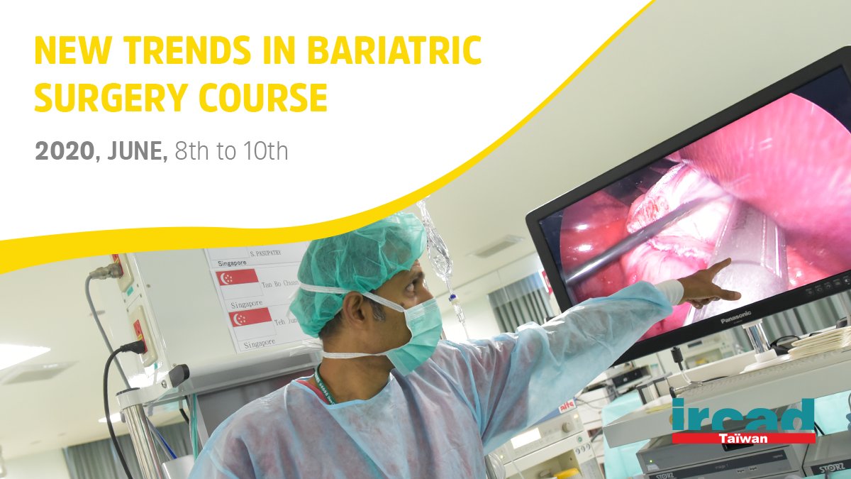 On June 8 to 10, increase your surgical techniques at Ircad Taiwan on Bariatric and Metabolic course. Develop your surgery skills in laparoscopic examination thru practical live-tissue sessions with the help of experts of the area. Assure your place: bit.ly/3a3fuwy