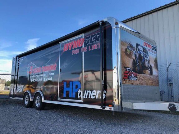 rayzesst's tweet photo. A little more wrap work we did on another one of the 5 Star Tuning Enclosed trailers. #rayzesst #5startuning  @ 5 Star Tuning https://t.co/jbbOruQlwk