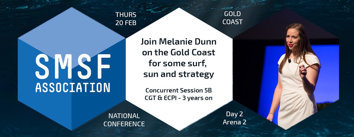 Accurium's tweet image. Are you heading up to the Gold Coast for the @SMSFassoc #NC2020 ?  While you're enjoying the surf and sun don't forget to talk strategy with @actuarymelanie Day 2, Arena 2 before the lunch break. #SMSFstrategy