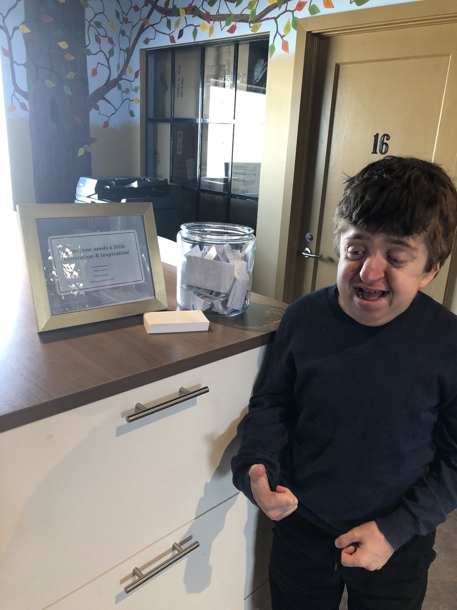 Another great internship day @makeawisheo! Today I prepared a jar of quotes for guests to take one/leave one or write one.  Who doesn’t need a little inspiration &amp; motivation to brighten their day!