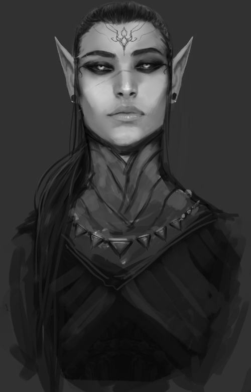 「Some elf lass painting 」Taters Ash(TALYN 2)のイラスト