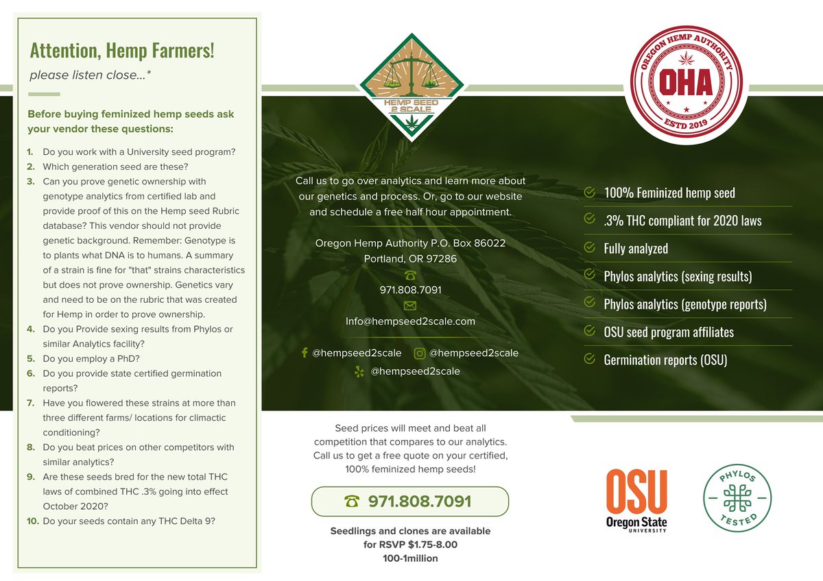 HempScale's tweet image. #feminizedhempseeds #hempseed2scale #hempseeds