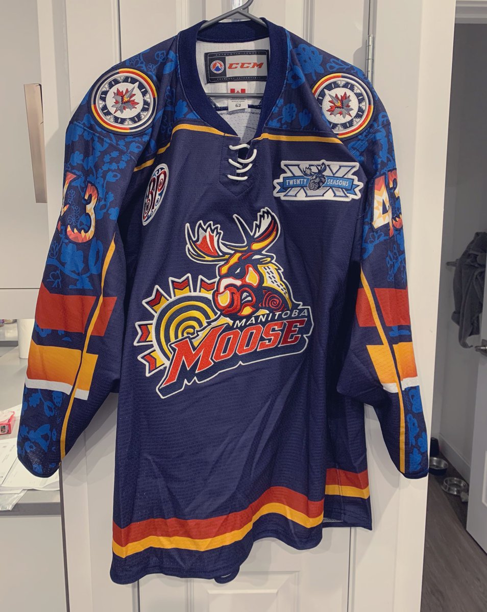 IceWaveMediaMB's tweet image. This jersey ... 🙌🏼 @ManitobaMoose #WASAC