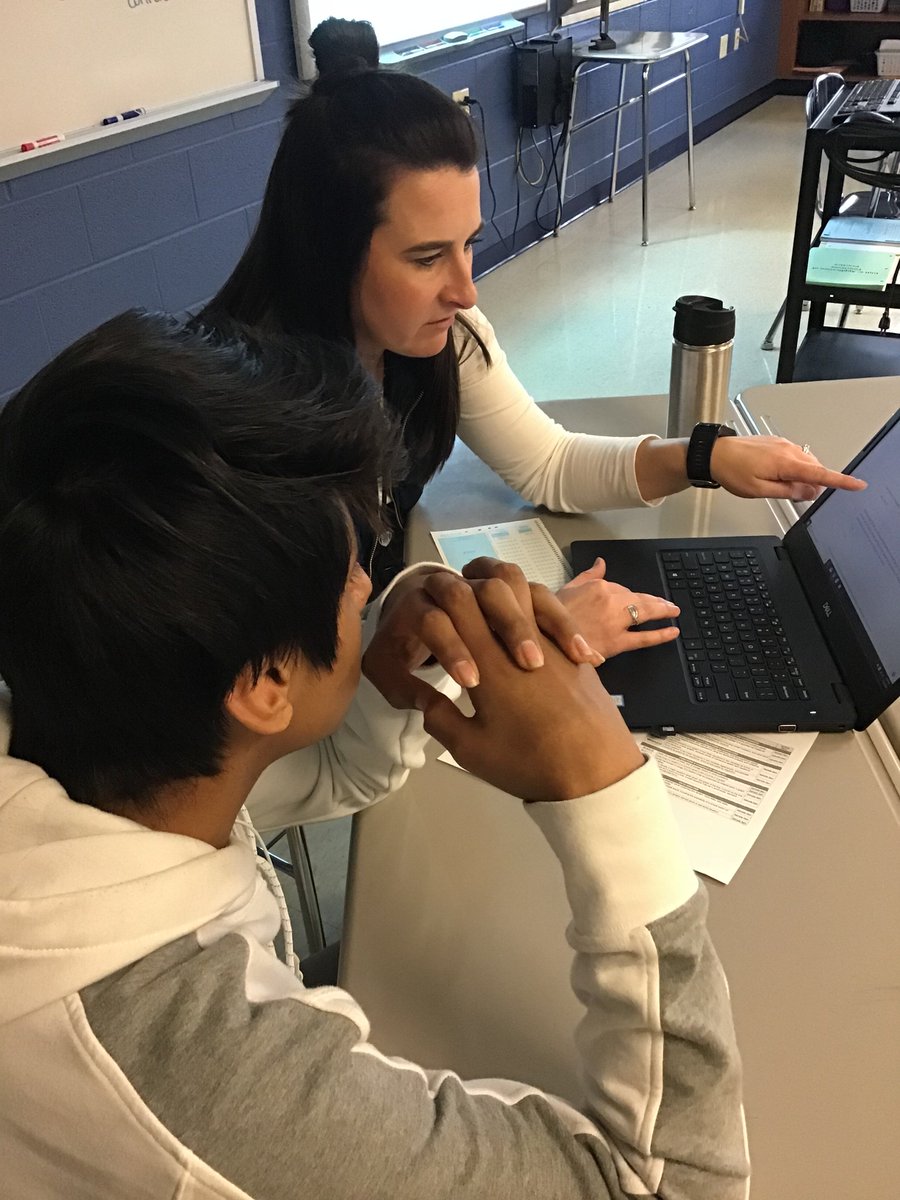 JenVarnerMC's tweet photo. Algebra 1 students at CASHS are conferencing with @Mrs_Newton11 and @sikesalgebra one-on-one to discuss CDT assessment data and set goals! #ClassroomDiagnosticTool 
@CASDmath https://t.co/wT3nIyN3V7