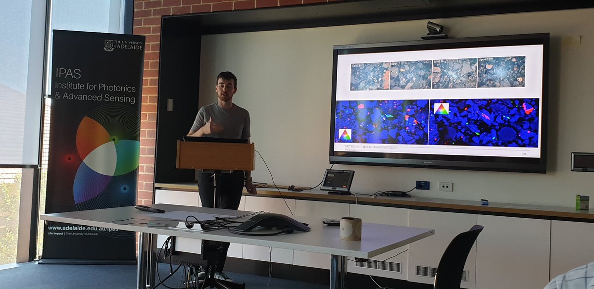 CRREI (@crrei5) on Twitter photo CRREI postdoc Dr Chris Kalnins tells us about 'spicy rocks'. Chris is using autoradiography to understand radionuclides and their associated minerals in complex IOCG deposits. @IPASadelaide @IMERadelaide <a href="/UniofAdelaide/">Uni of Adelaide</a> CRREI postdoc Dr Chris Kalnins tells us about 'spicy rocks'. Chris is using autoradiography to understand radionuclides and their associated minerals in complex IOCG deposits. @IPASadelaide @IMERadelaide <a href="/UniofAdelaide/">Uni of Adelaide</a>