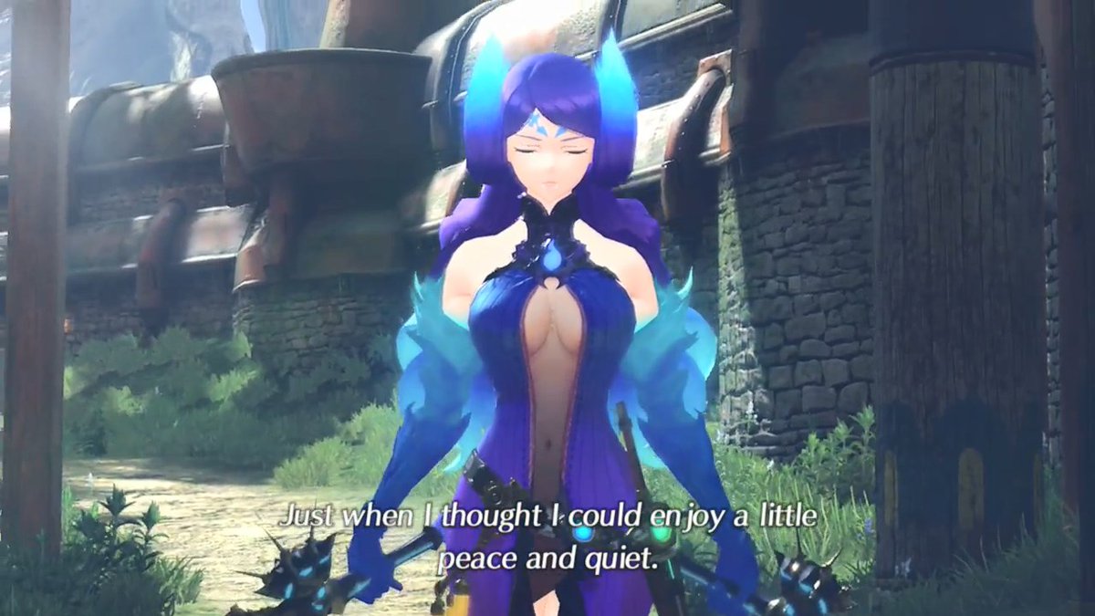 Brighid/Kagatsuchi coming in by herself is one of those early game power moves and it emphasizes how blades can fight solo so that's cool!  #Xenoblade2