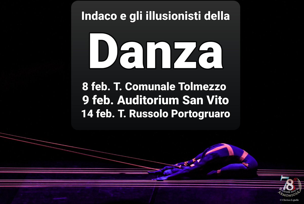RBRDANCECOMPANY's tweet photo. #ertfvg #arteven #Indaco #go #production #show #rbrdancecompany #cristianofagioli #teatro #theatre #events #illusion #dance #art #artdirector #regia #coreography #coreografia #tour2020 #ambiente #ambient #clarissalapolladancephotography
Indaco e gli illusionisti della Danza https://t.co/yCRZC6qjI8