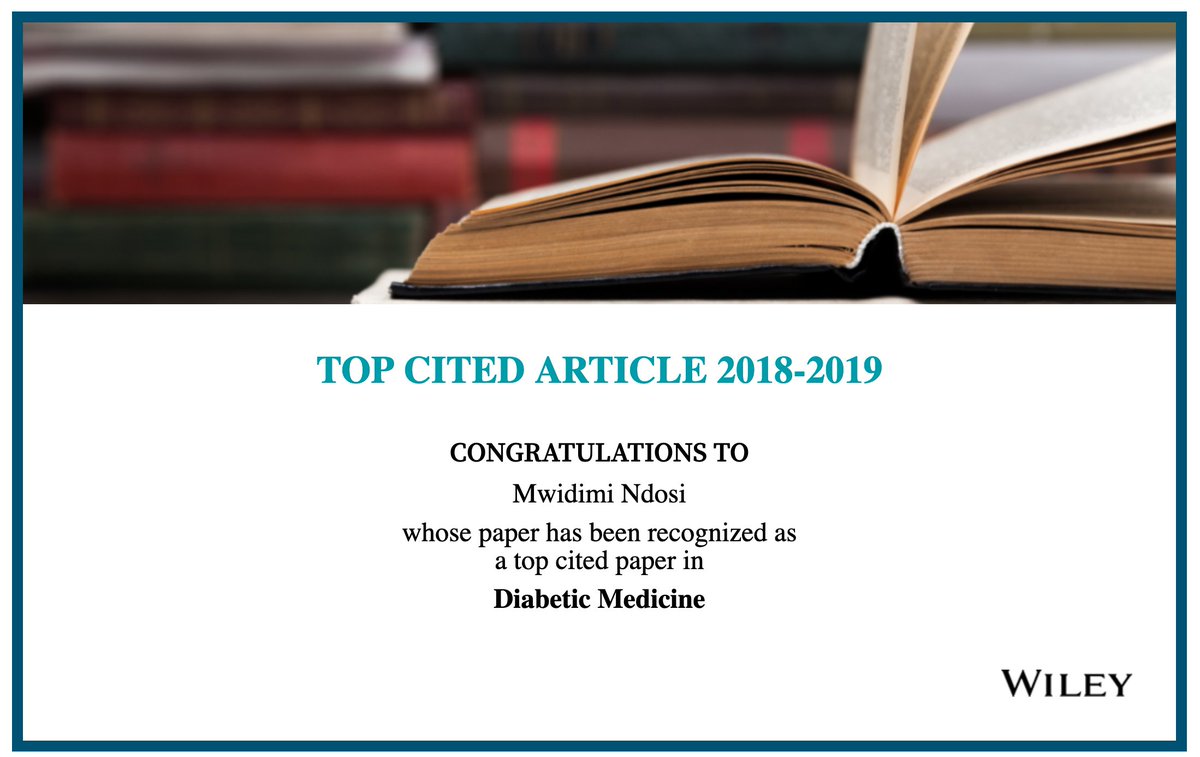 Good news! Our article on prognosis of the infected #diabetic foot ulcer received enough citations to be a #topcitedarticle between 2018-2019 in Diabetic Medicine. @mike_backhouse1 @eandreanelson @UWE_NAM @DiabeticMed @EmmanuelAdukwu doi.org/10.1111/dme.13…