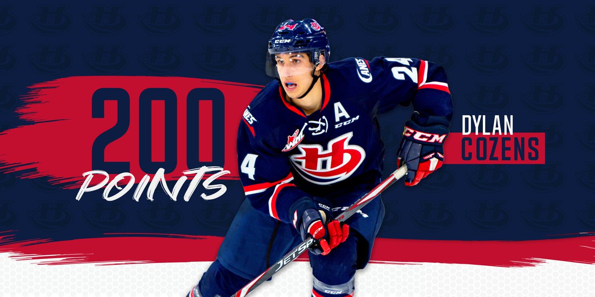 WHLHurricanes's tweet photo. In October he had 150 points.. February 5th he has hit 200! 👏  Congrats, @Dylan_Cozens!

#yql ##whlcanes https://t.co/b0lu44qW0h