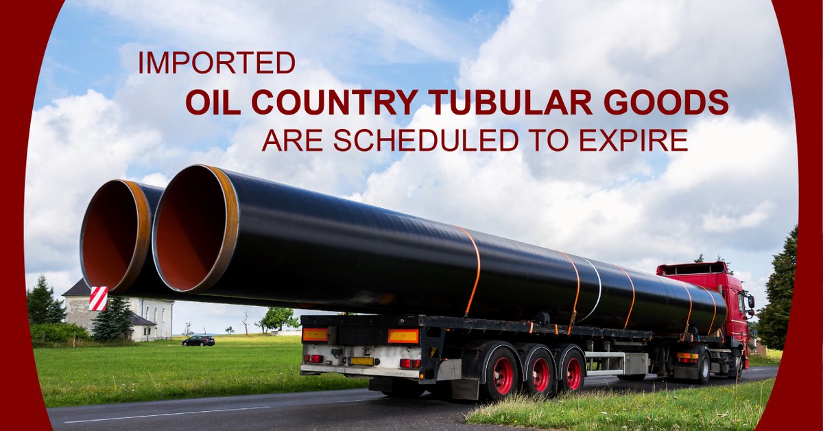 ActionCustoms_'s tweet photo. #IndustryNews Certain oil country tubular goods from 9 countries are scheduled to expire on April 1, 2020, unless the Tribunal has initiated an expiry review.  https://t.co/QwpNBaqAQY https://t.co/GWKN6DSBQW