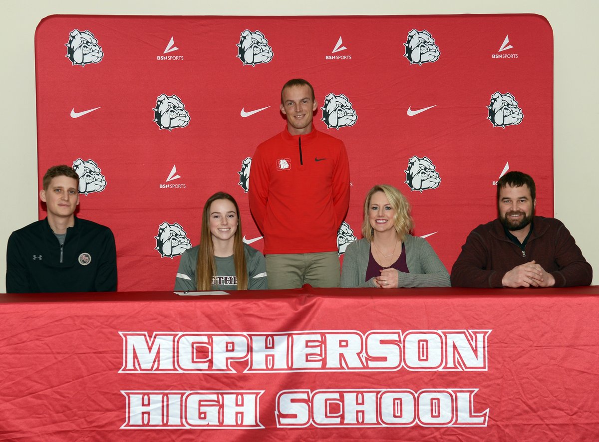 Congrats to Claire Hedlund who signed to continue her academic and soccer career at Bethel College today! #bullpupnation