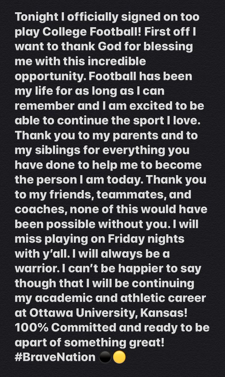 GrantGolemon's tweet photo. 100% COMMITTED‼️ ⚫️🟡 #BraveNation @CoachKessinger @CoachJulianM @Coach_TPearson https://t.co/Clz8pyi5Gl