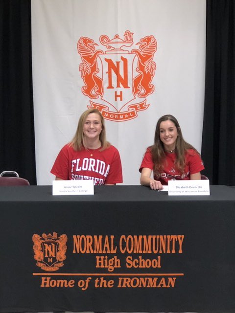 McLeanCountyU5's tweet photo. Signing Day at Normal Community! So much talent in Unit 5. Wishing these student athletes much success. #unit5pride #SigningDay #athlete #normalcommunity https://t.co/O8rk9w5l8y