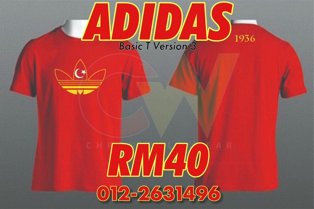 fadhleyMazlan's tweet photo. Meh pre order gais jangan lambat.. Moga murah rezeki buat yang pre order baju ini...
ADIDAS BASIC T VERSION 3!
(4XL & 5XL + RM5)
Shirt Color : Red
Price : RM40 + RM10 postage
WA : 0122631496.
#AllDayIDreamAboutSelangor #ADIDAS #ChronicalzWear #CW2013 https://t.co/2a3JueY9iI