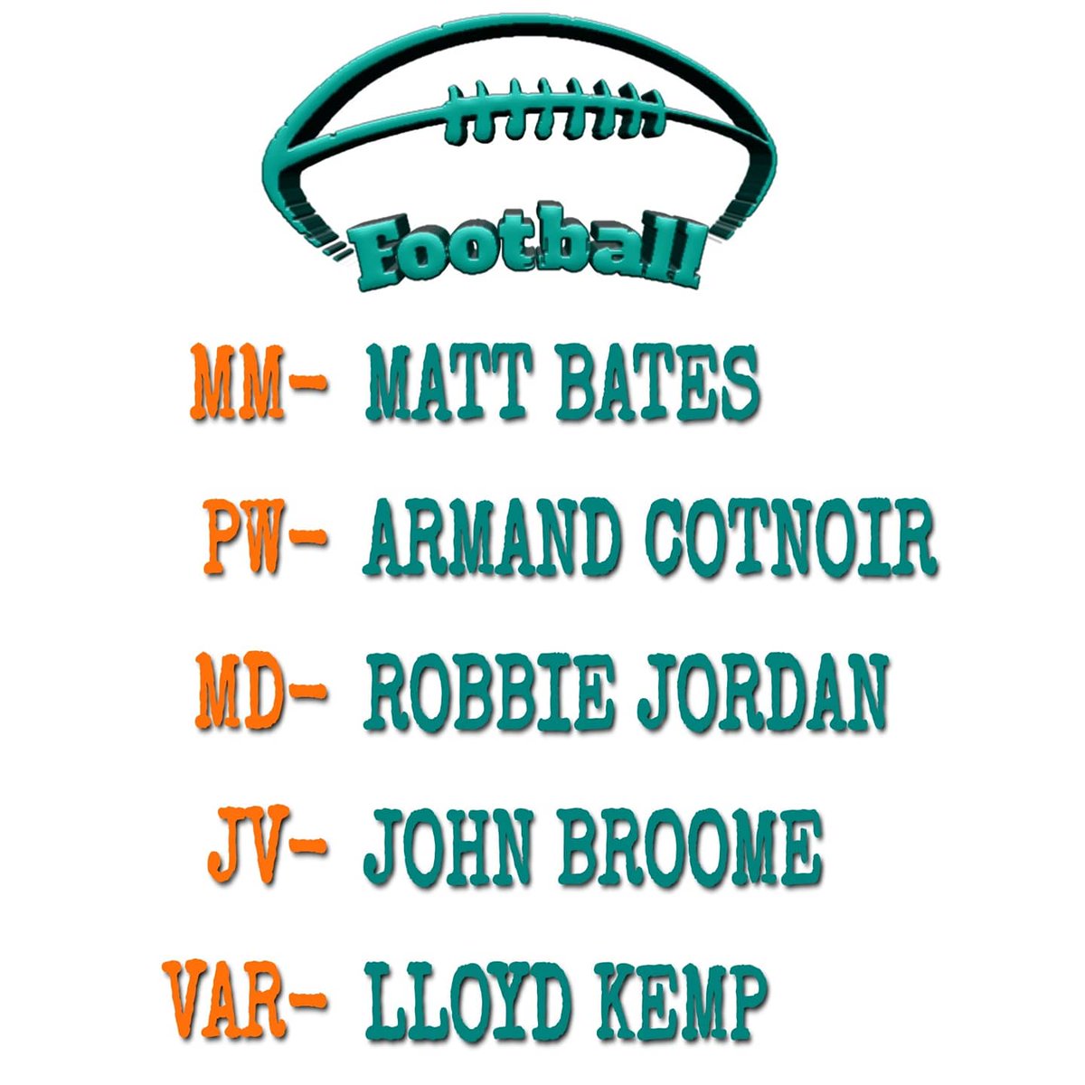 DolphinsPCD's tweet photo. Let's all welcome our 2020 PC 🐬 football &amp; cheer coaches!! https://t.co/SWRUBaJx2B