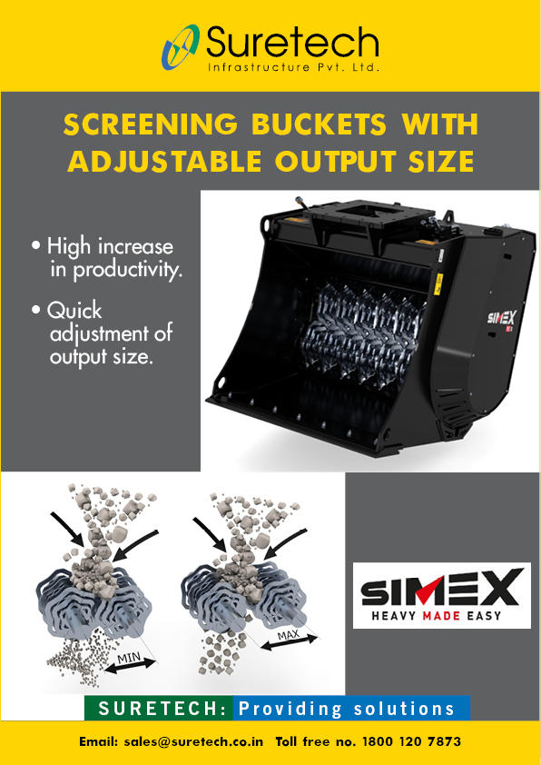 sunilnew's tweet photo. Patented screening bucket offers 5 times more productivity over rotary screening bucket. Screen 15-75mm, even moist soil trouble free https://t.co/yGRZmQVCsJ #Simex #excavatorattachments #SuretechInfra #rotaryscreeningbucket Call 1800 120 7873 or sales@suretech.co.in https://t.co/i1W84TERkw