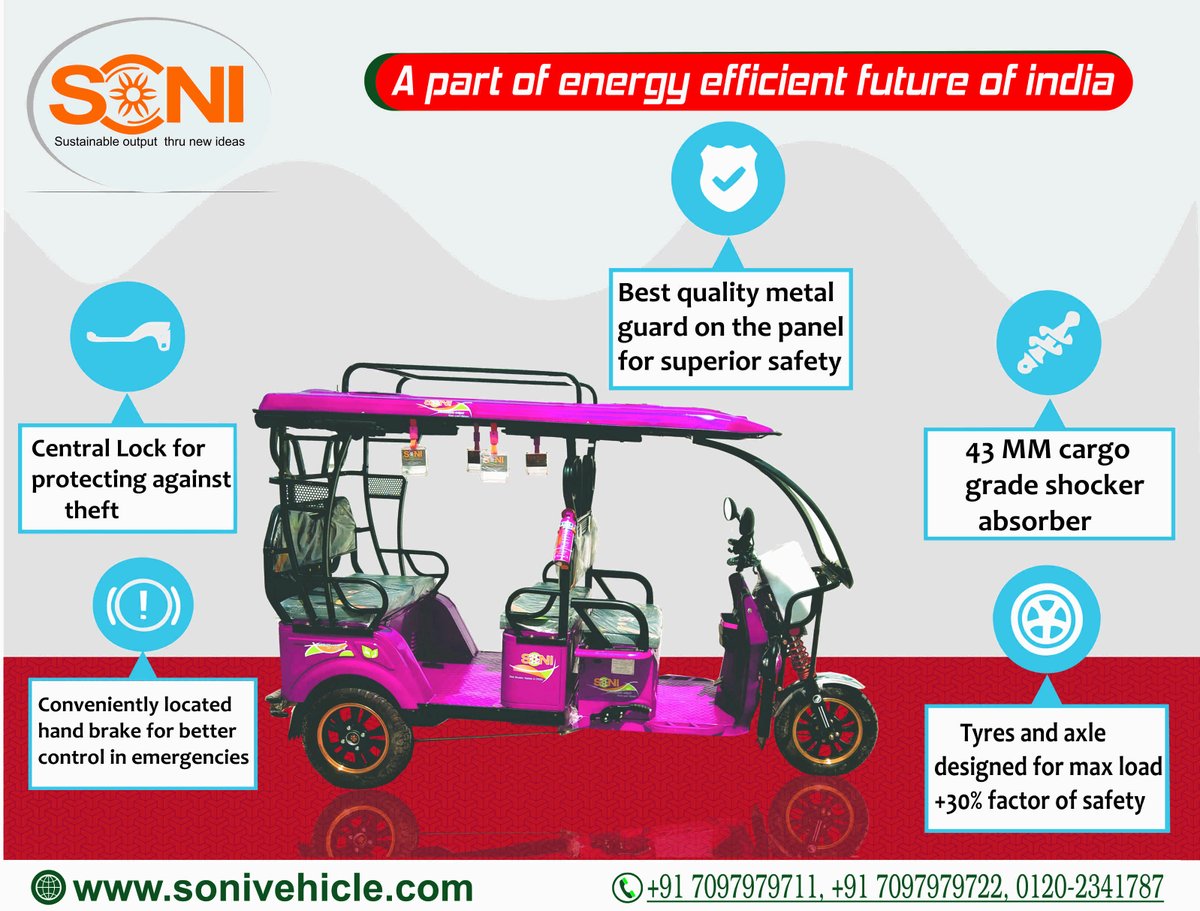 A Part of energy efficient Future of india.
<a href="/soni_vehicle/">SONI E Vehicle Pvt.Ltd.</a>