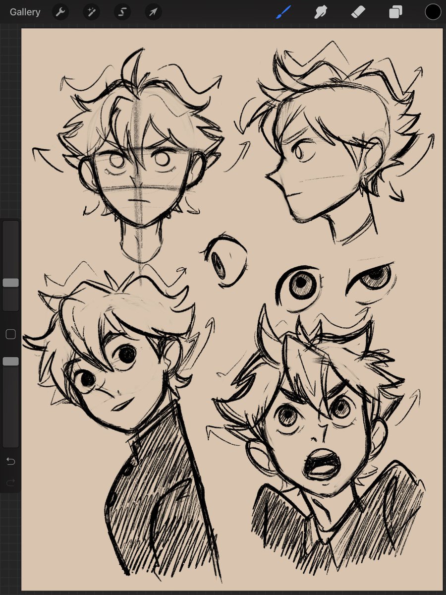 Can't believe I've been in this fandom for years and I'm just trying to learn how to draw Hinata.

#hq #Haikyuu #sketch #fanart 