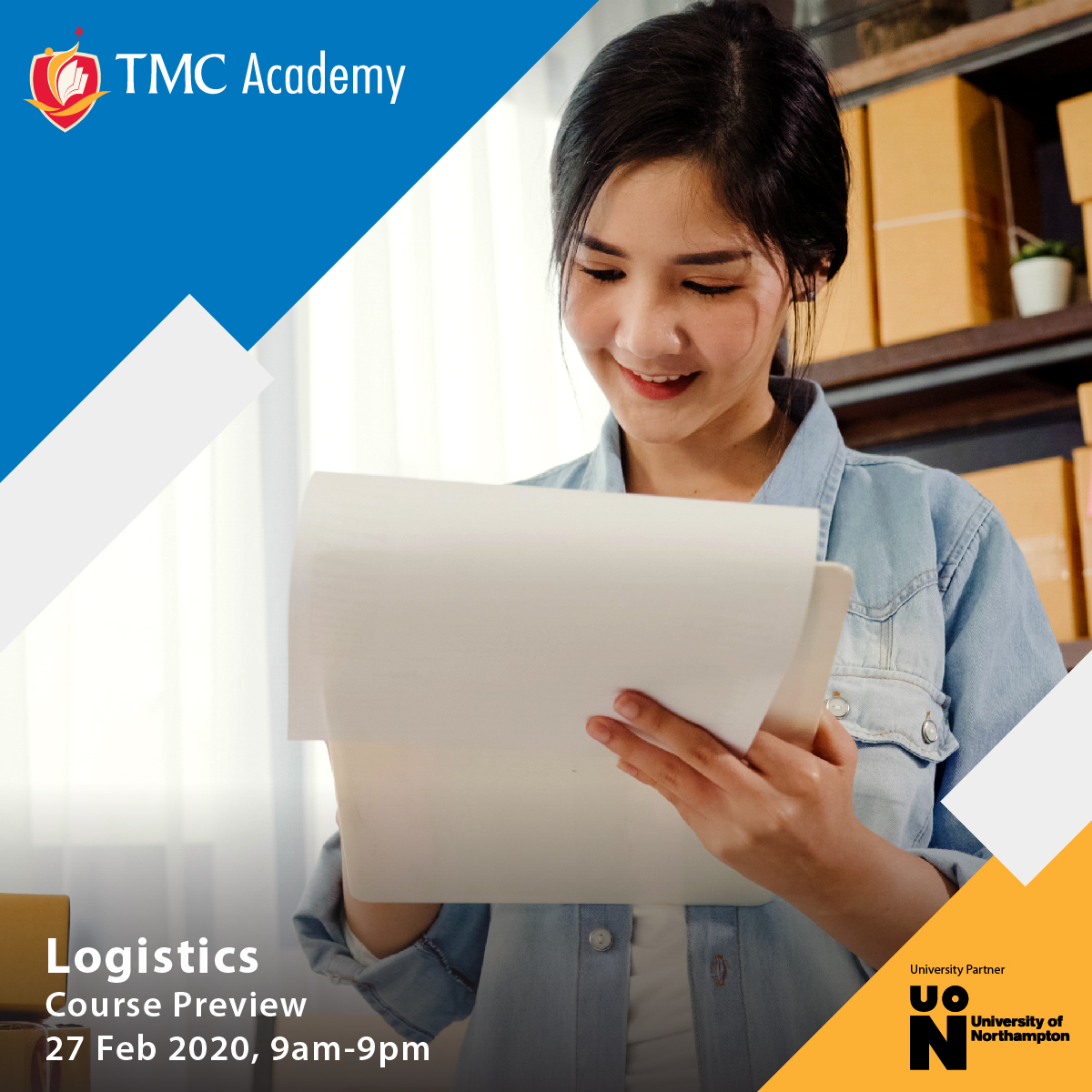 TMCacademy's tweet photo. #Logistics #Course #Preview -- 27 February 2020 ➡️
Come on down for a 1-1 course consultation, and meet our lecturers for #academic and #career #insights. Plus, enjoy study rebates and other preview-exclusive privileges! For more info: https://t.co/dYCVa0uKDc https://t.co/wceyk8fYdZ