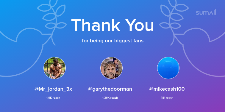 _savanaStyles's tweet photo. Our biggest fans this week: Mr_jordan_3x, garythedoorman, mikecash100. Thank you! https://t.co/tFV1W4ieqi