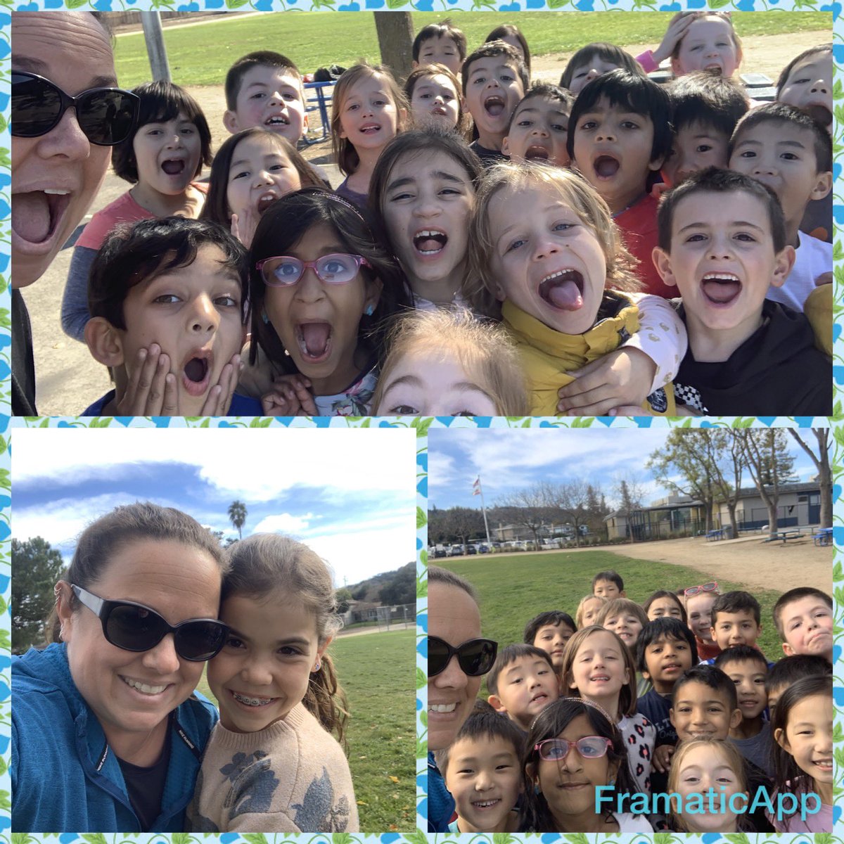 theresadhull's tweet photo. Track Tuesday, Workout Wednesday and a visit on the track from my own 4th grader. I love my exercise time with all these kiddos💙💛#usdlearns #guadROARS #teachermom #6yearoldsrunsofast https://t.co/92AY66N6Kd