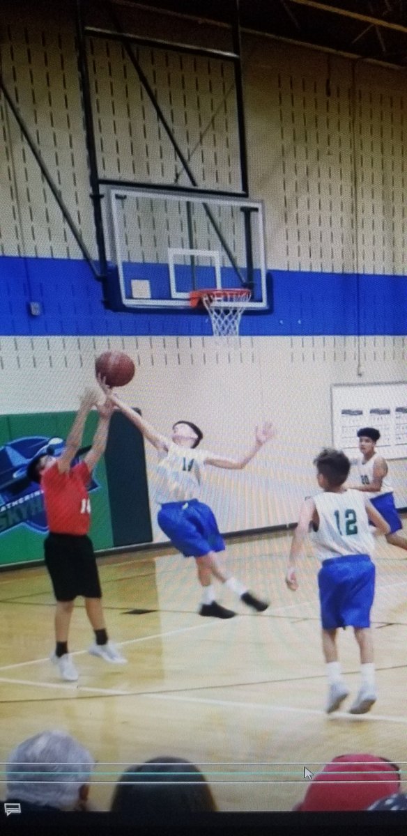 redgreen48's tweet photo. Way to go Nate!!! 7-2 not bad. You played your heart out and I loved watching you play. Loved seeing the moves you'd put on other kids🥶. You're a great little brother. Looking forward to seeing you run track.💙💚🏀#14out #skyhawkbball #lilgreen #Baller https://t.co/gCkxXhN3h3
