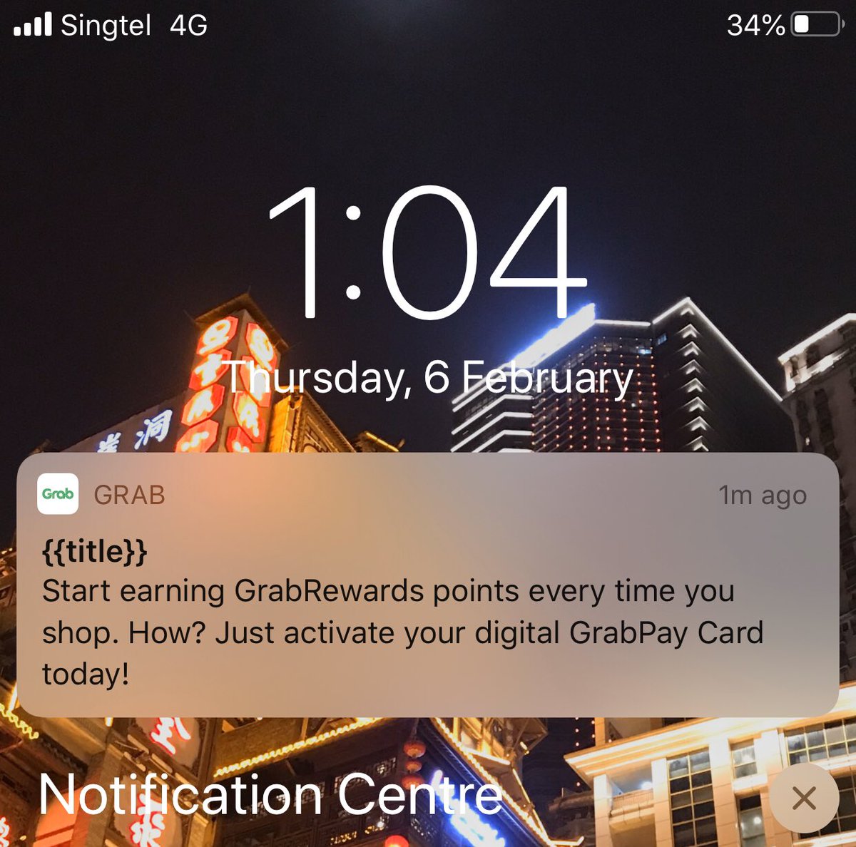 vasaglitz14's tweet photo. #GrabSG parsing issue {title} https://t.co/bPaJ3Se2qu