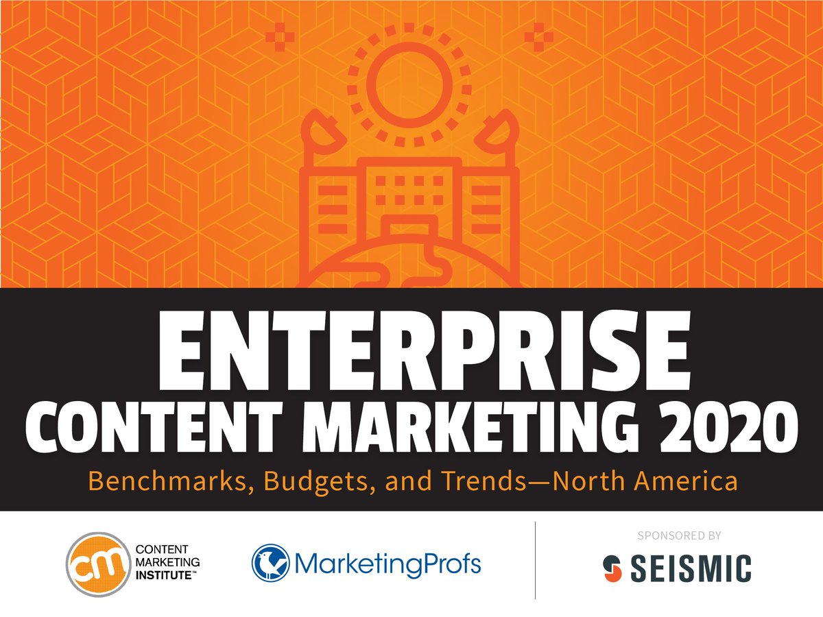 What role does content marketing play in delivering an optimal experience across the buyer journey? We investigated that and more in our latest research – Enterprise Content Marketing 2020: Benchmarks, Budgets, and Trends. Continue reading → The post O... contentmarketinginstitute.com/2020/02/custom…