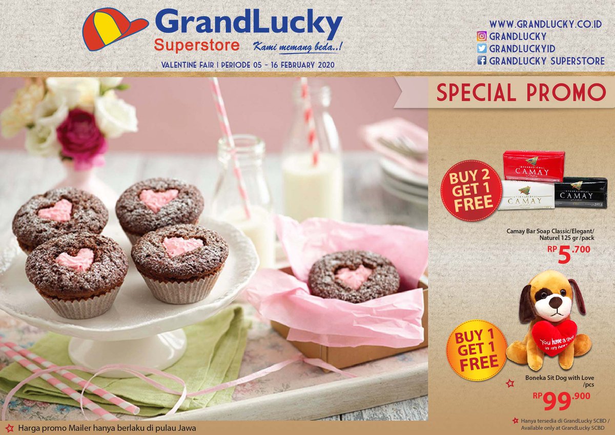 MAILER VALENTINE FAIR (5-16 FEB 2020) >> 
 facebook.com/pg/GrandLuckyI…