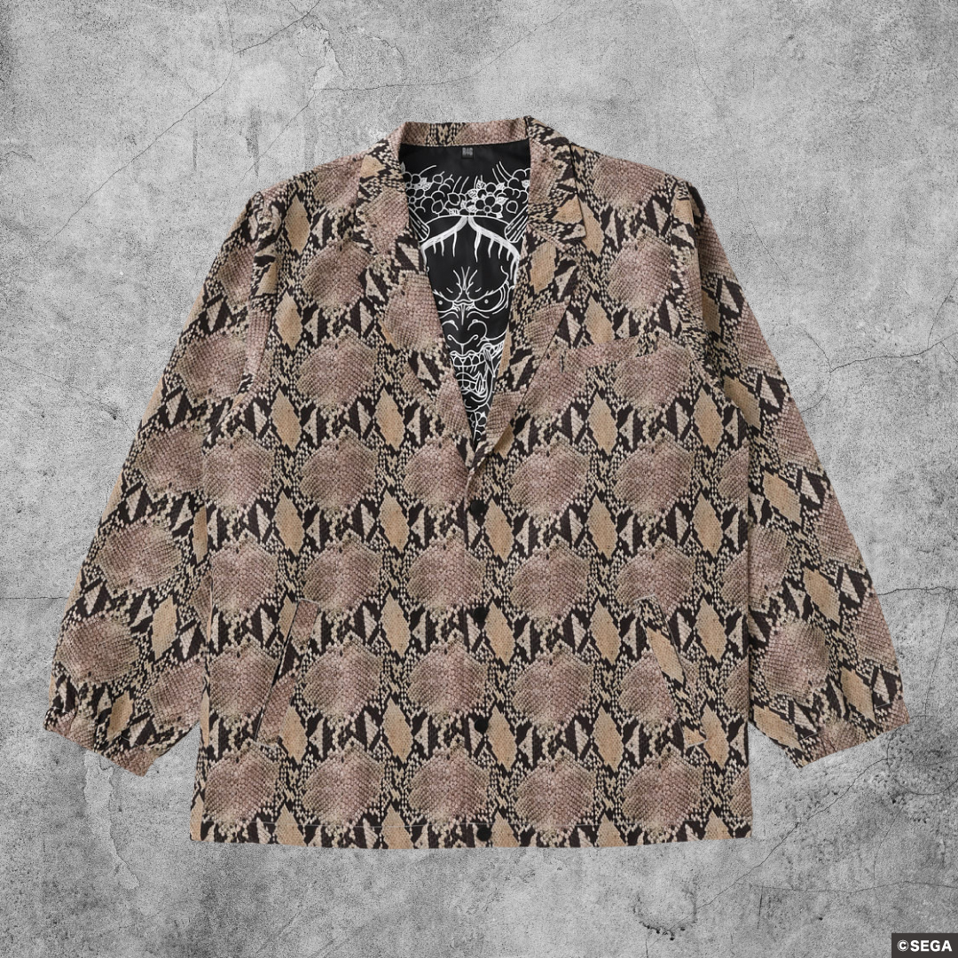 龍が如く 真島吾朗 R4G 蛇柄 コーチジャケット 龍が如く 真島吾朗 スネーク コーチ ジャケット MサイズR4G