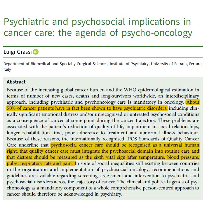 nienkezomerdijk's tweet photo. Talk about an article with a bit of oomph! A great read by the amazing Prof Luigi Grassi, aka the greatest Italian #PsychoOncology researcher 🤩👇https://t.co/C7fQi98pRw

#IPOSPsychoOncol https://t.co/krnLK86Ohk