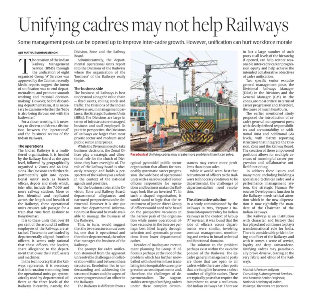 Anurag_KS's tweet photo. Its unthinkable to win a Game without having team members super specialized in their areas. 
Playing all, all rounders will fetch all rounded defeats only!
#NoToIRMS 
#SaveIndianRailways 
@PMOIndia 
@PiyushGoyalOffc 
@DrJitendraSingh 
@DoPTGoI 
@KumarBoard https://t.co/0xdPirp7cR
