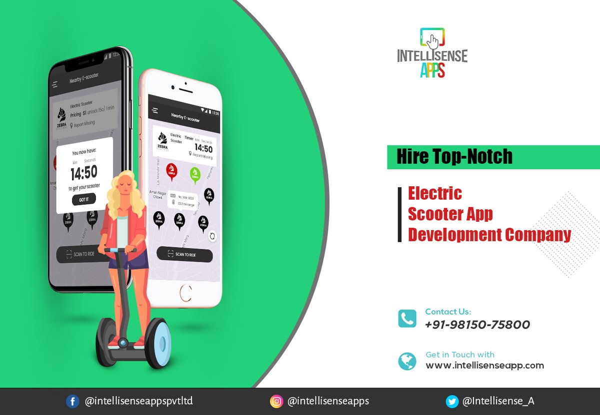 Intellisense_A's tweet image. Hire top-notch electric scooter app development company to take your business to next level. bit.ly/31rX8RW
#electric_scooter #app_developers #ios #android