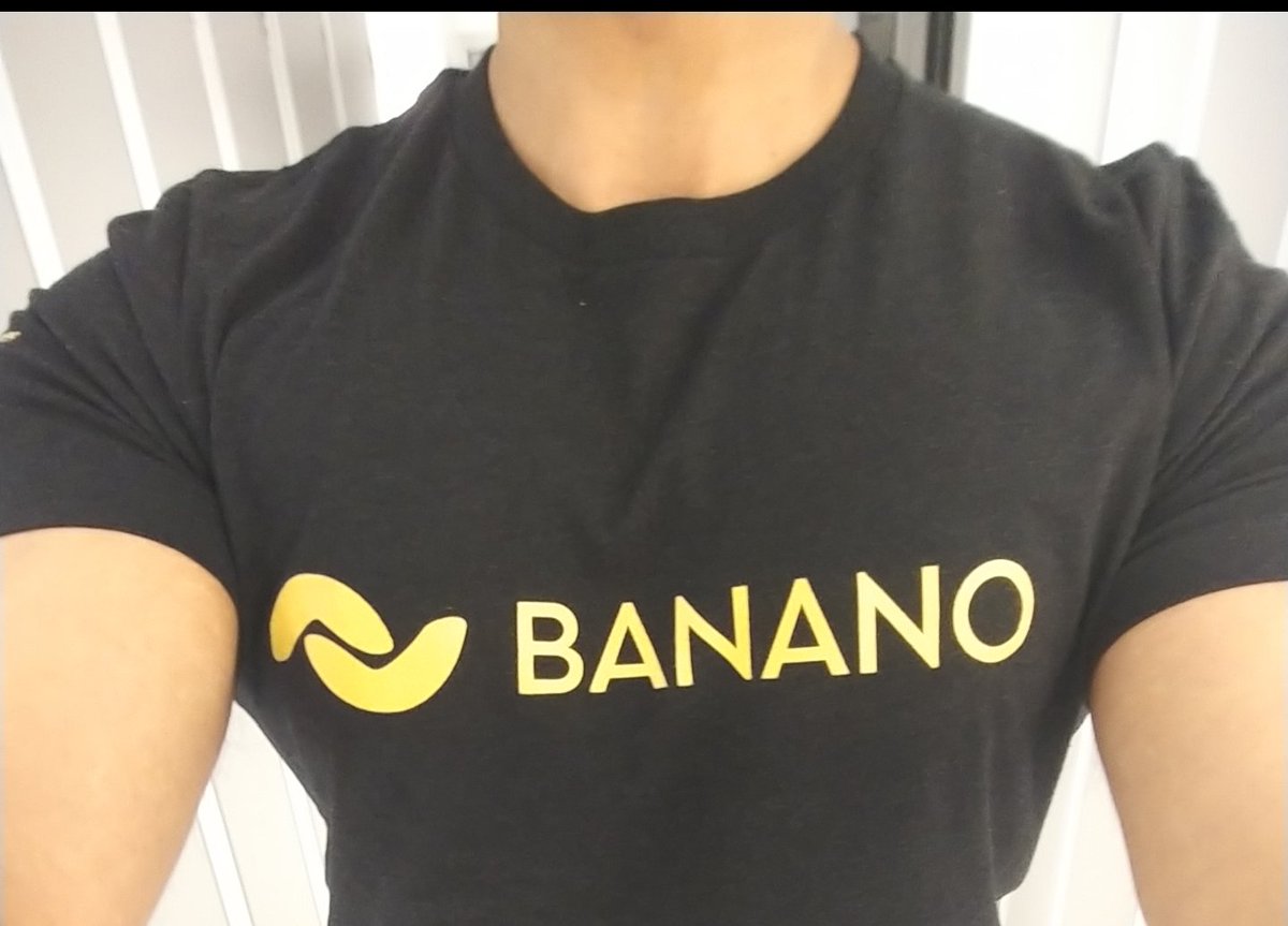 WhaleBanano's tweet image. Got my $banano t-shirt from @BananoStore. Super comfy with nice stretchy feel