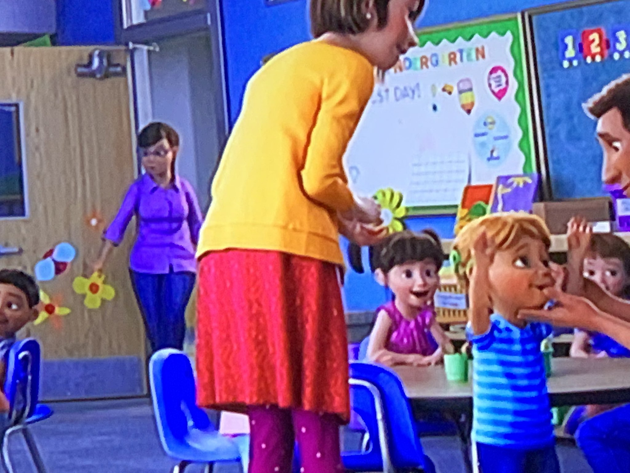 Buzz Bradley 🌐 on X: Is that a little grown up Boo from Monsters Inc. in  Bonnie's classroom in Toy Story 4? @Pixar  / X