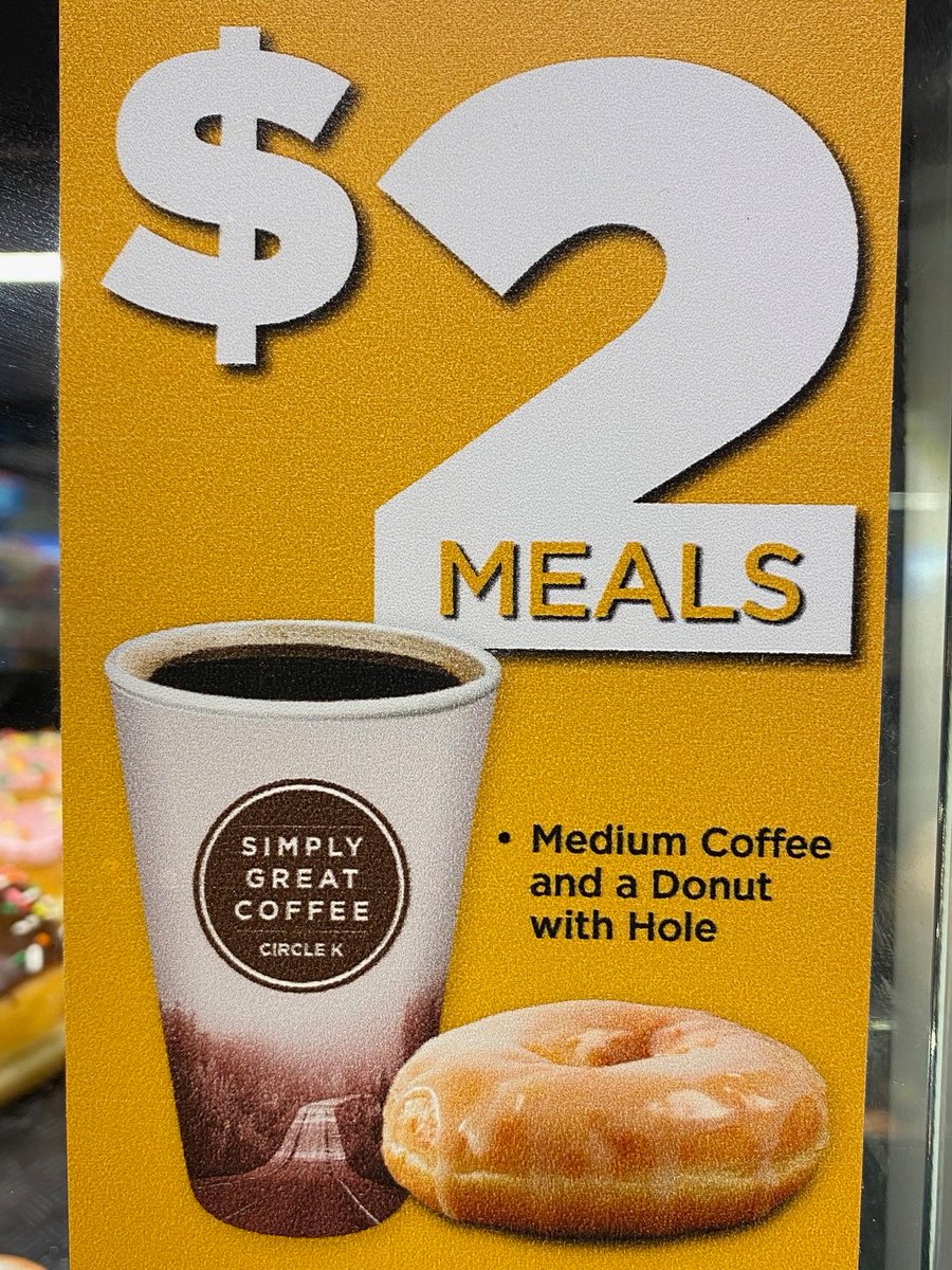 The perfect meal?! Who knew? 

Not only do you get simply great coffee and a glazed doughnut but also you get the missing doughnut hole! Now, who else does that? :)