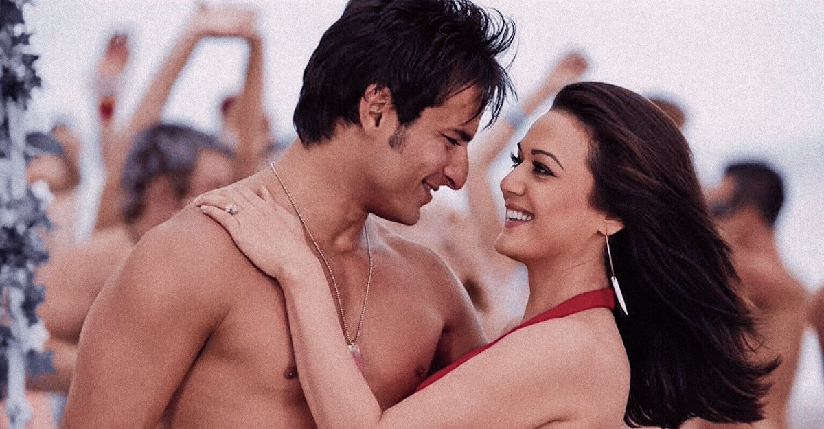 — salaam namaste —•saif nd preity make one hell of a cutestest pair •the whole album >>>>>>>>  #SaifAliKhan  #preityzinta