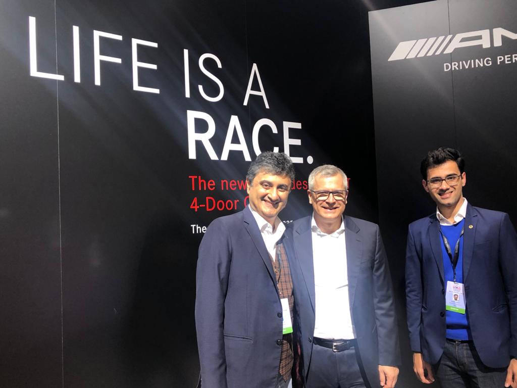 At #autoexpo2020 with Aryaman, Associate Director - <a href="/GroupLandmarkIn/">Group Landmark</a>, and Franz Reiner, Chairman of the Management Board of @Daimler Mobility AG on his first visit to India, the race to being No.1 decisively won by <a href="/MercedesBenzInd/">Mercedes-Benz India</a> for past 5 years. #AutoExpo2020 <a href="/MercedesBenz/">Mercedes-Benz</a>
