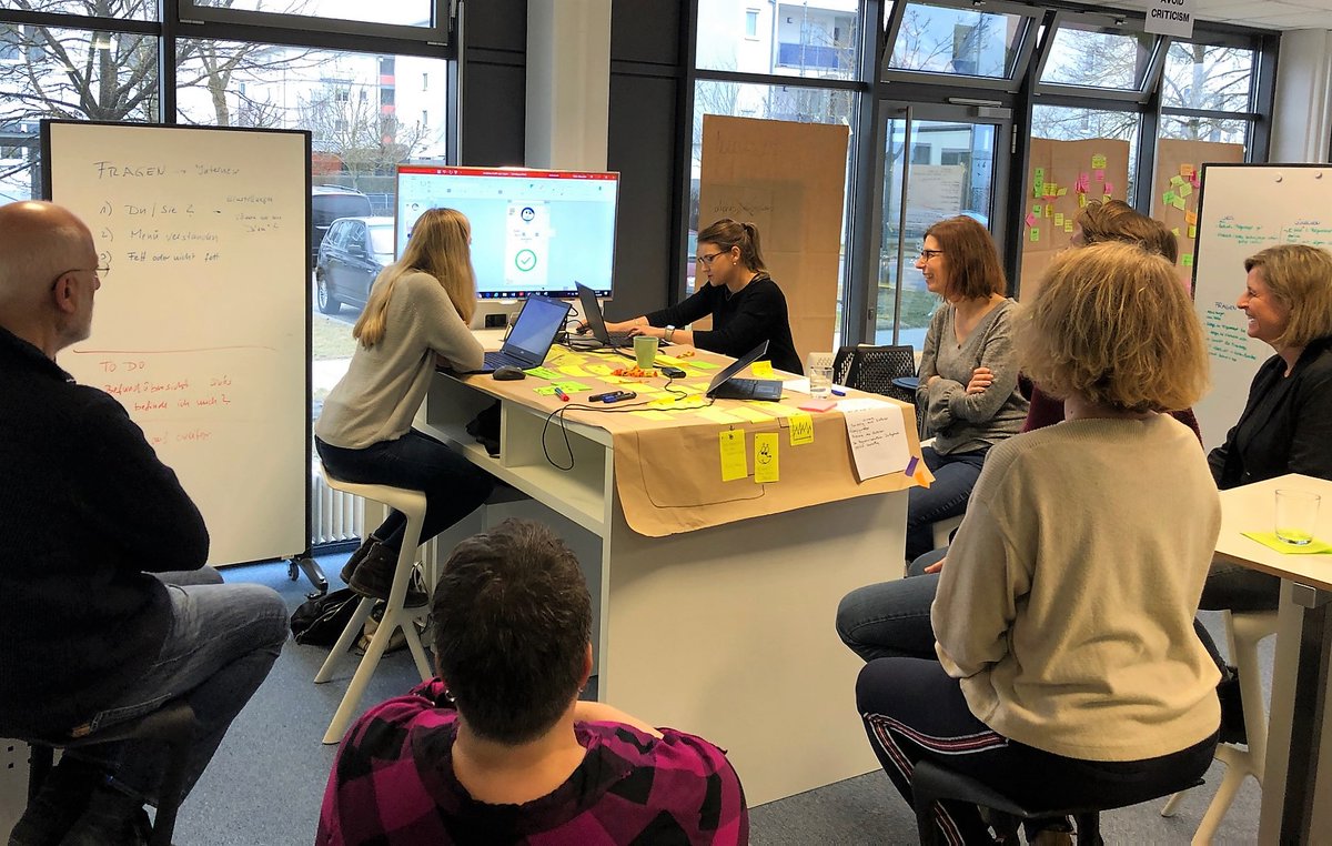 NeuroSys_GmbH's tweet photo. Kreativworkshop SITTT(Senior IT Think Tank) im #Innovationspace der #Hochschule_NU
Wir waren dabei und wollten innovative Lösungen entwickeln, die sich an den Bedürfnissen der Nutzer orientieren. Wir freuen uns über den 1. Prototypen einer neuen Gesundheitsapp für ältere Menschen https://t.co/HxRwVV31pq