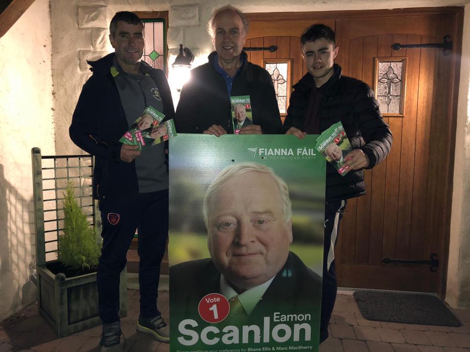 Thanks Paul Walsh, Pat Gilmatin &amp; Adam Walsh 👍out in force to keep a TD in South #Sligo! The last days of the campaign. Grateful for all my supporters and canvassers. Last push now.. vote #SCANLONno1 #AnIrelandForAll #GE2020