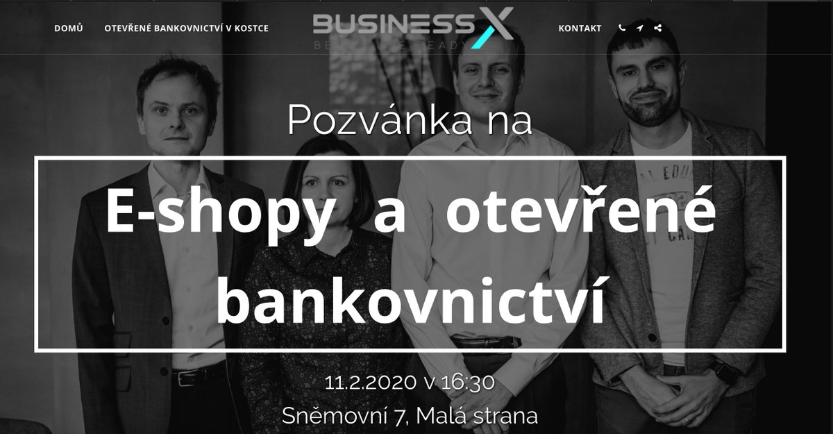 littlelucy_lu's tweet image. Máme pár posledních míst na první meetup k otevřenému bankovnictví #fintechcz
Přihlásit se můžete 👉businessx.cloud