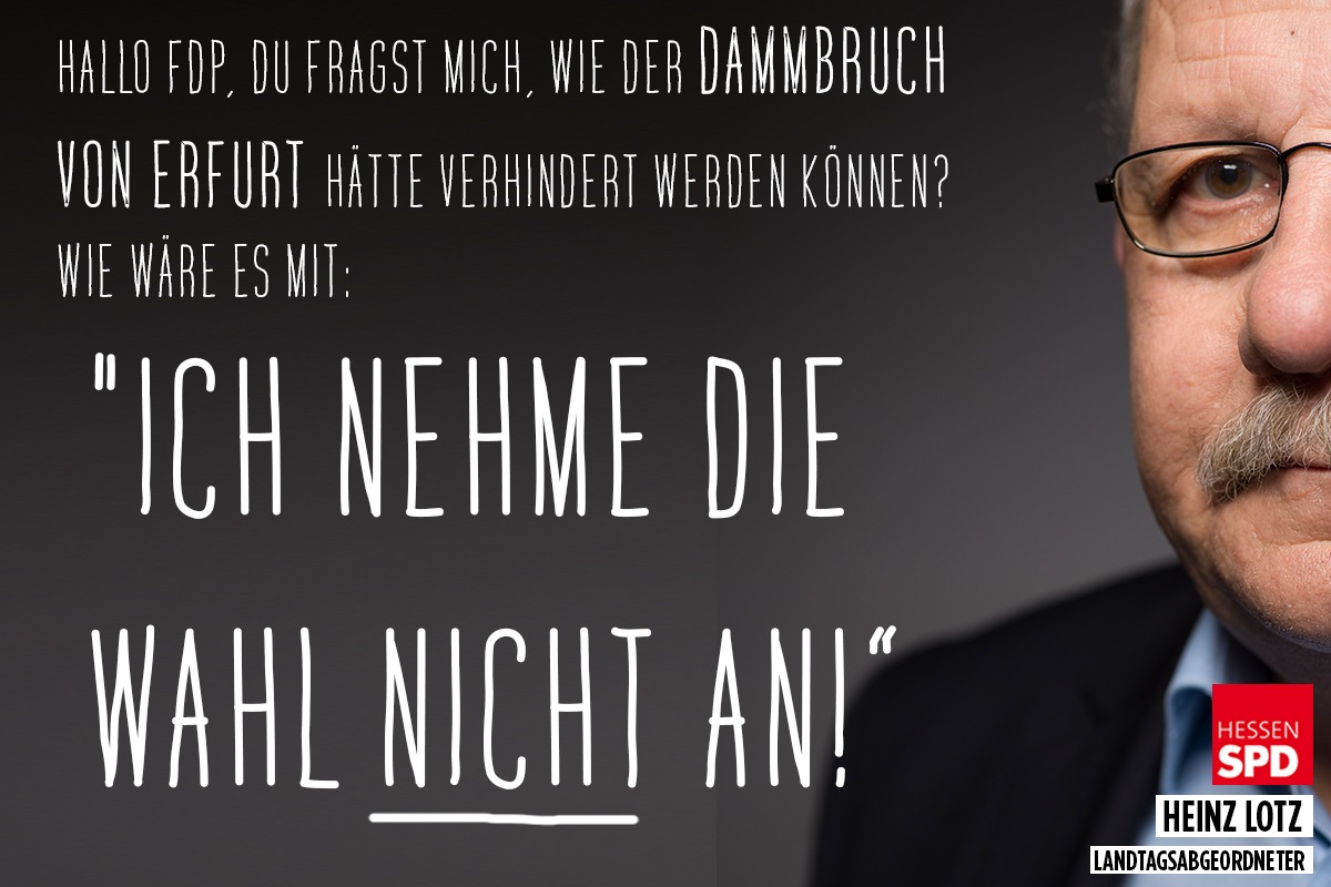 Ich nehme die Wahl nicht an! Wäre dir einzig richtige Antwort gewesen.