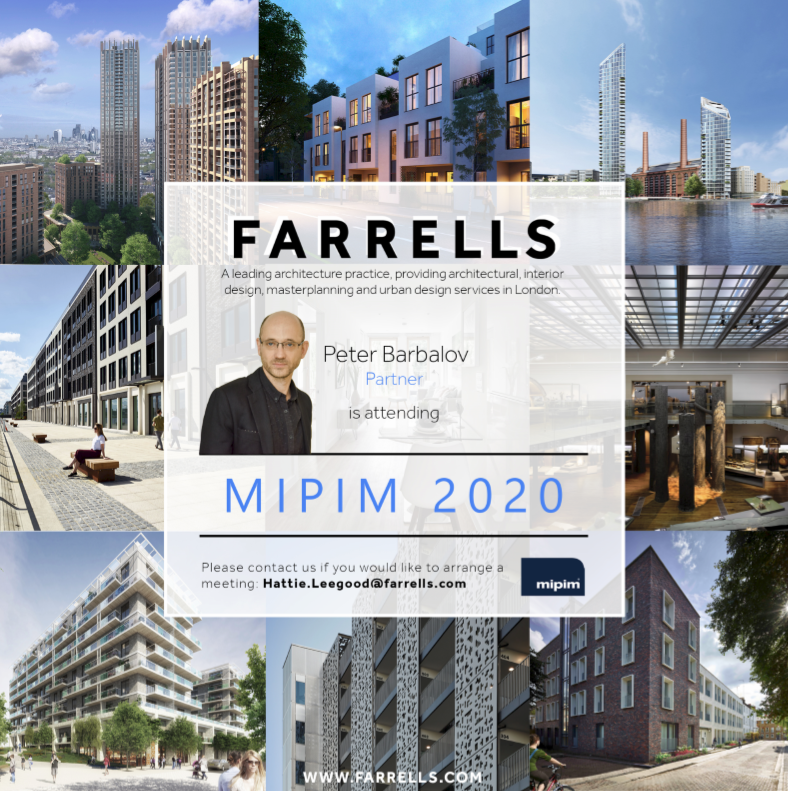 Farrells's tweet photo. #FarrellsLondon's @PeterBarbalov will be heading out to #Cannes to attend #MIPIM2020 this year. If you'd like to get in touch and meet him out there, contact us using the details below: https://t.co/AtVFdnuVW5
