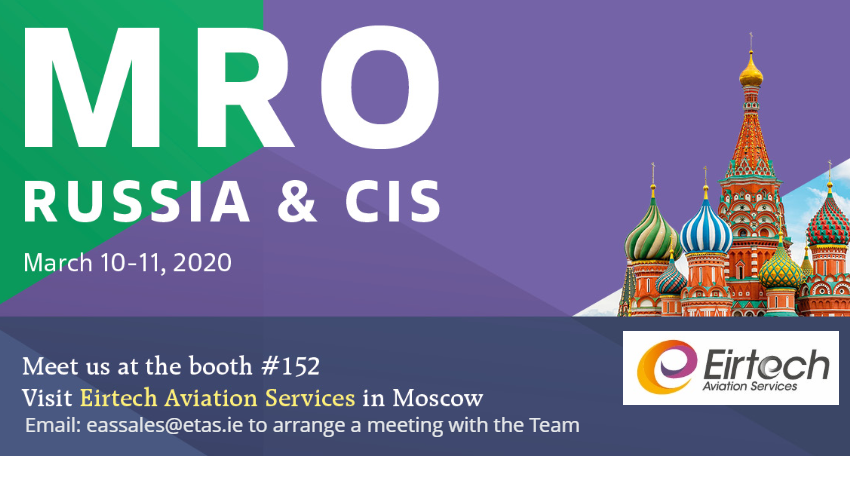 EirtechAviation's tweet photo. @EirtechAviation is looking forward to seeing you at MRO Russia & CIS 2020 Booth #152! Meet the team and discuss Services and Solutions available. For all information on @eirtech please visit our website following this link https://t.co/Cr2Pz62twN #MRORUSSIA #Moscow #Eirtech https://t.co/VGXxG3nbka