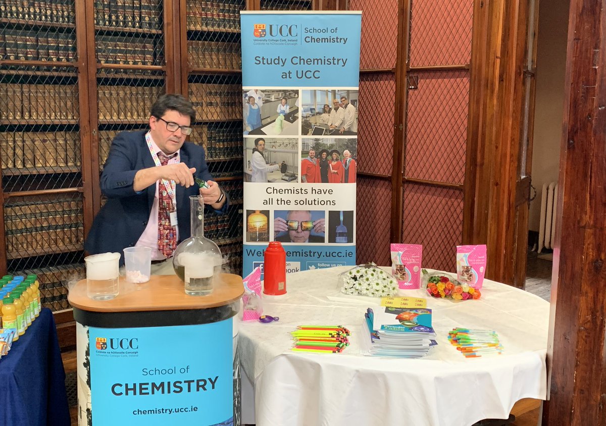 uccchemistry's tweet image. We’re all set up at the @IWish_ie @UCC Campus Day!