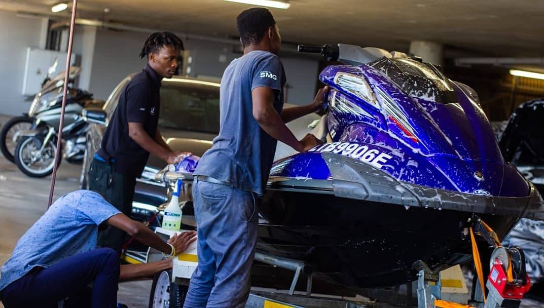 SBrothersZA's tweet photo. Our Jetski special is no joke.
R600.00 EX VAT
Full clean of ski &amp; trailer
Decontamination of paint
6 month coating
GET YA SOME OF THAT!

#natal #southafrica #jetski #jetskilife #jetskiing #fishingski #umhlanga #durban #maintenance #marine #marinelife #yamaha #yamahawaverunner https://t.co/dHuYjJ4jCH