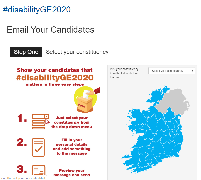 DisabilityFed's tweet photo. Use our contact your candidate email tool on our website here > https://t.co/N8Rmgygv7w to send your candidates an email asking them to prioritise the rights of people with disabilities in #disabilityGE2020 #DisabilityFundingCrises #GE2020 #DisabilityDeficitGE https://t.co/Rm2ROHPX7Z